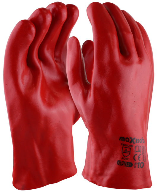 Maxisafe GPR121 Red PVC Gauntlet - 27cm
