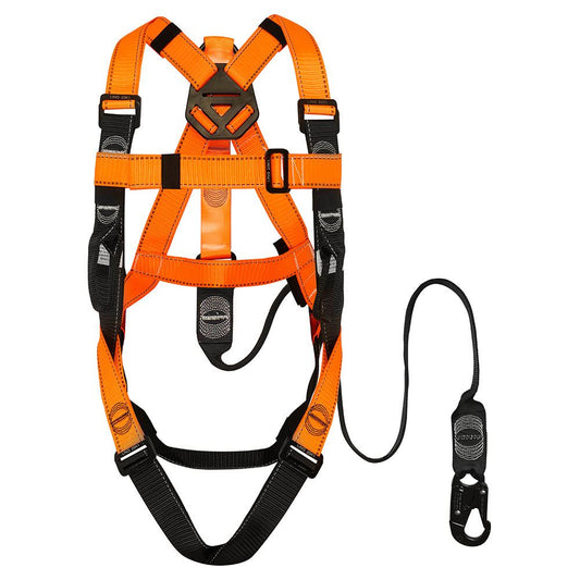 LINQ Height Safety Elevated Work Platform (EWP) Harness c/w Permanently Attached Lanyard 2M