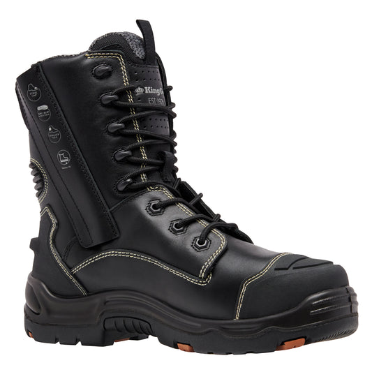 King Gee K27996 ONYX 8Z Metguard Puncture-Resistant Work Boot - Black
