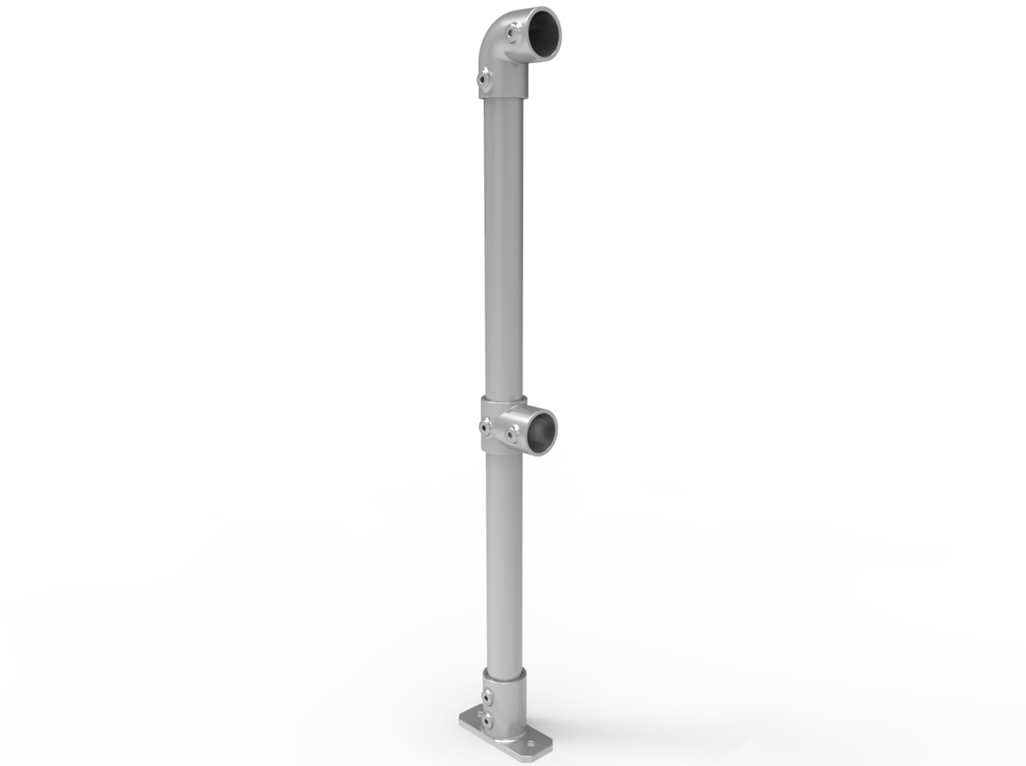 NoWeld End Post Surface Mount - Galvanised