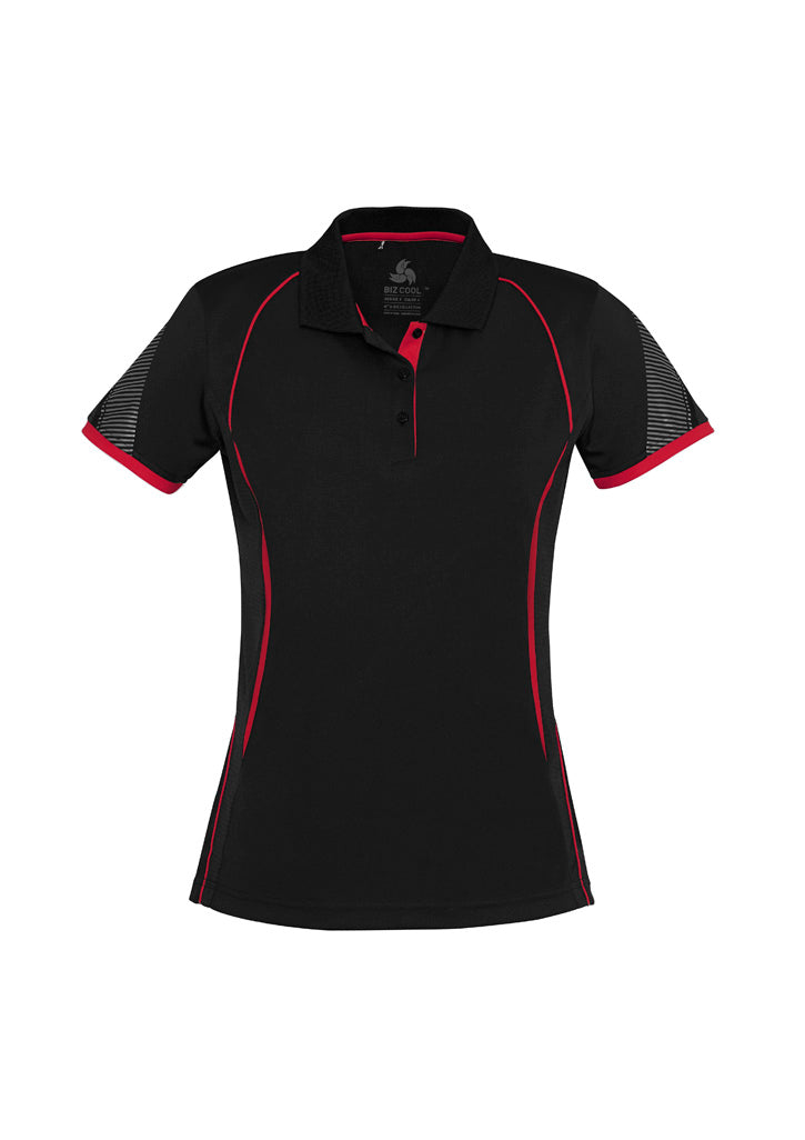 BizCollection P405LS Womens Razor Short Sleeve Polo