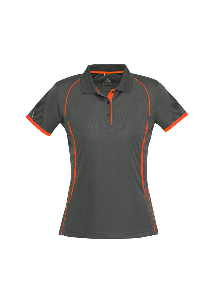 BizCollection P405LS Womens Razor Short Sleeve Polo