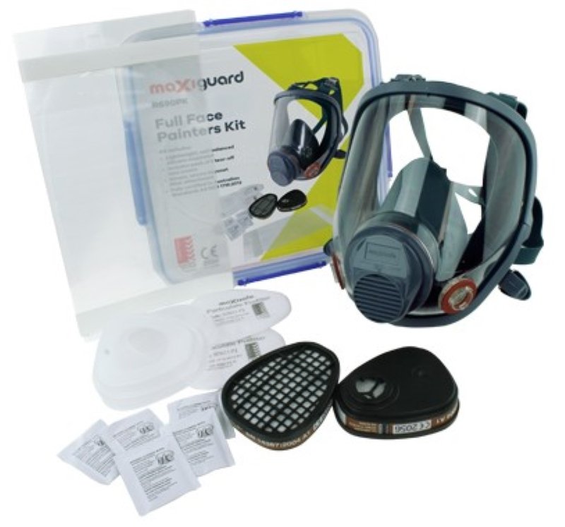 Maxisafe R680PK-M Maxiguard Full Face Respirator Painters Kit