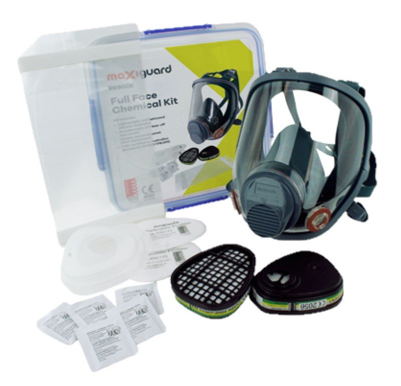 Maxisafe R690CK MaxiGuard Full Face Respirator Chemical Kit