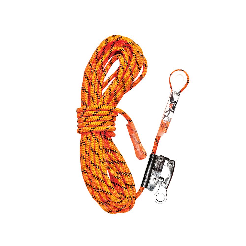 LINQ Height Safety Kernmantle Rope With Thimble Eye & Rope Grab 40M