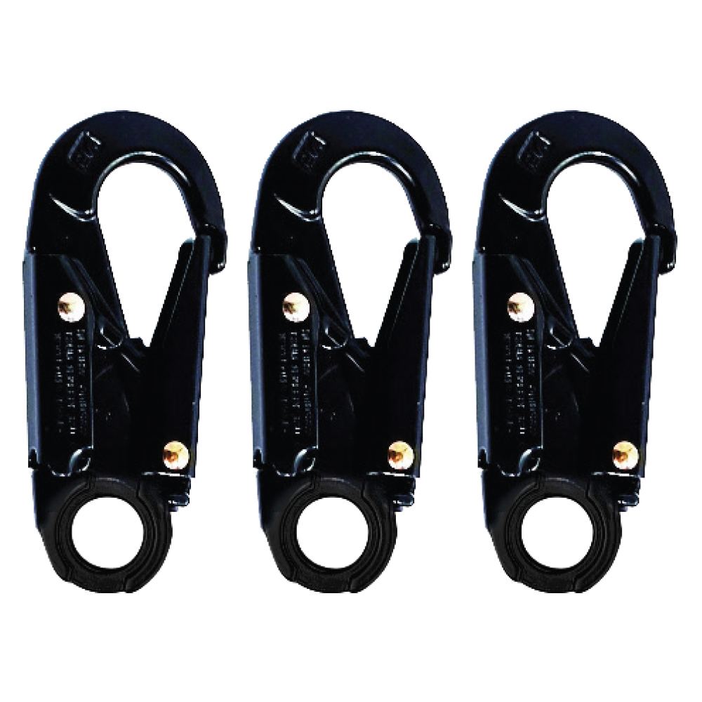 LINQ Height Safety Double Leg Kernmantle 2M Shock Absorb Rope Lanyard With Hardware SN X3