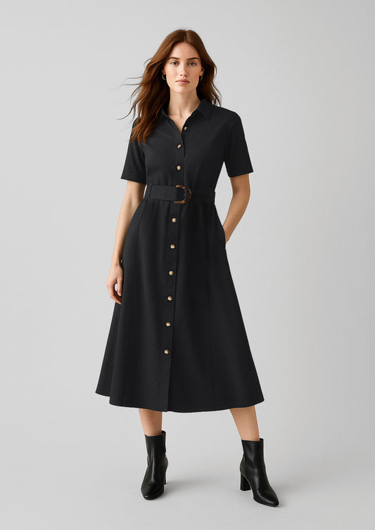 BizCorporate RO571LS Womens Adele Midi Dress