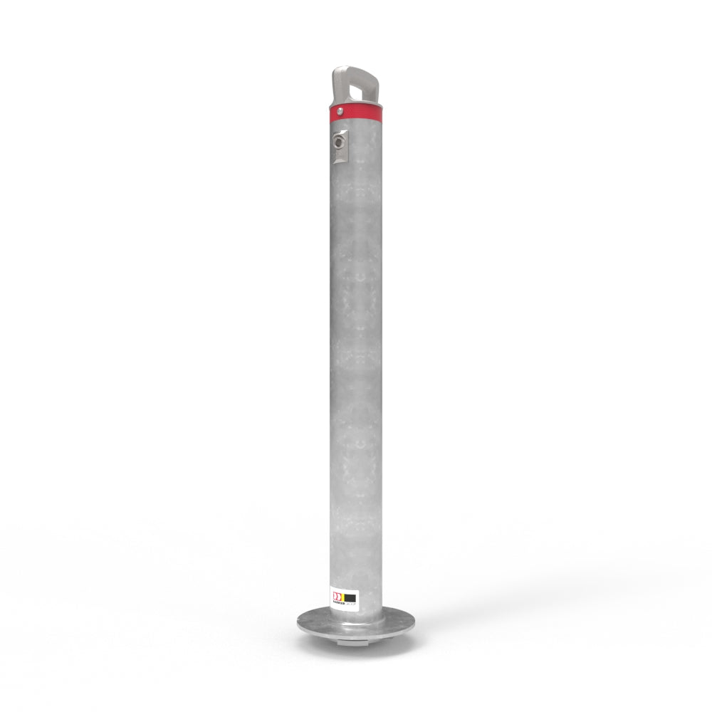 Cam-lok Surface Mounted Removable Bollard 90mm Premium Lock - Galvanised