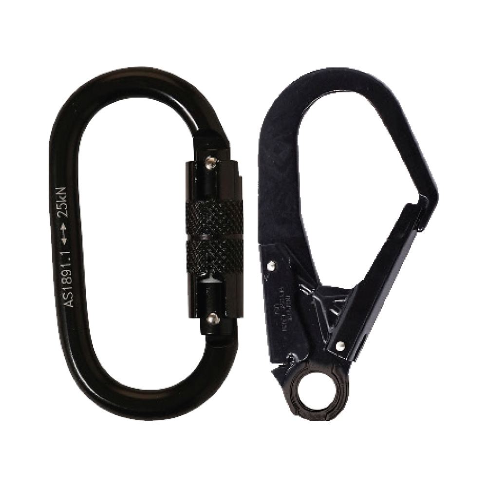 LINQ Height Safety Elite Single Leg Shock Absorbing 2M Adjustable Lanyard With Hardware KD & SD