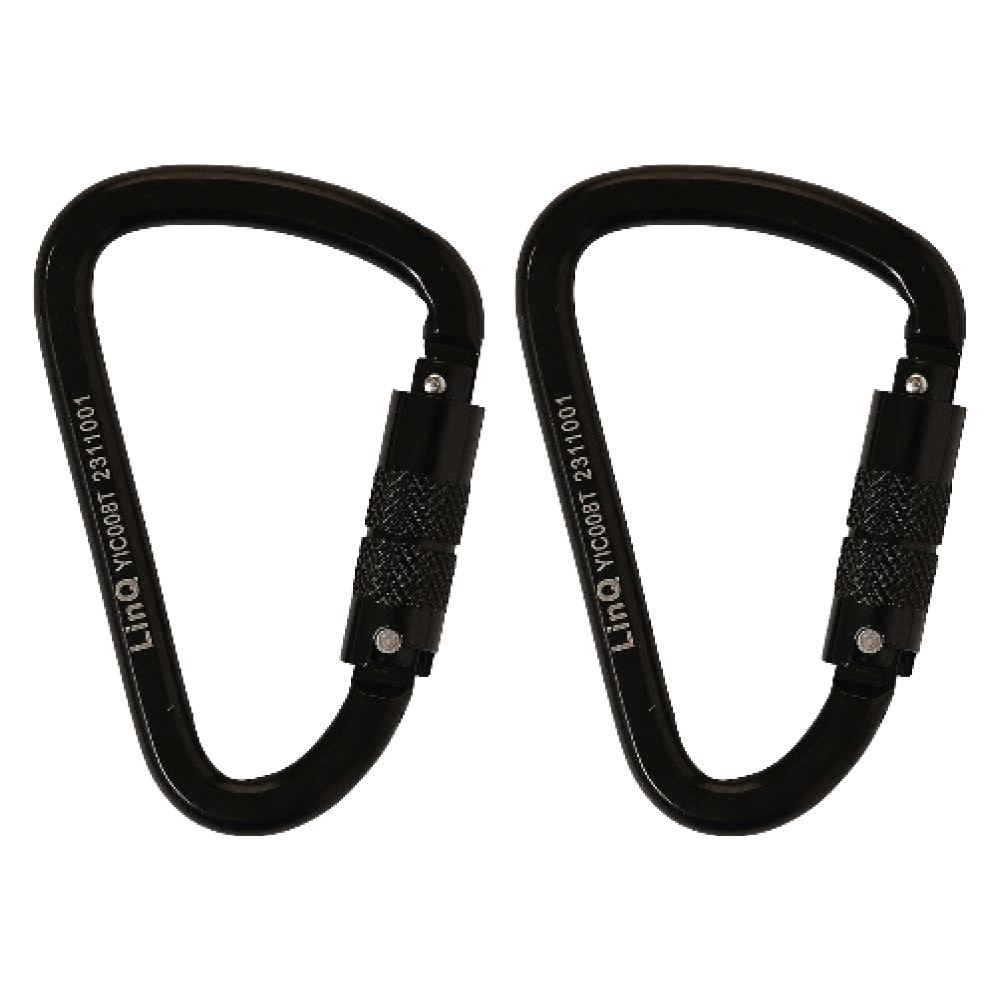 LINQ Height Safety Elite Single Leg Shock Absorbing 2M Adjustable Lanyard With Hardware KT X2