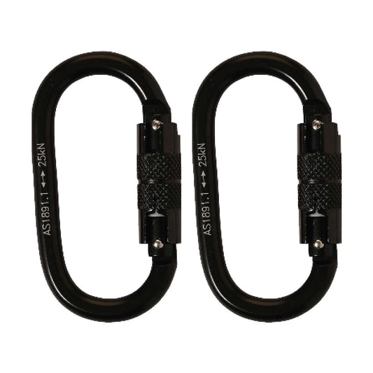 LINQ Height Safety Elite Single Leg Elasticated Lanyard With Hardware KD X2