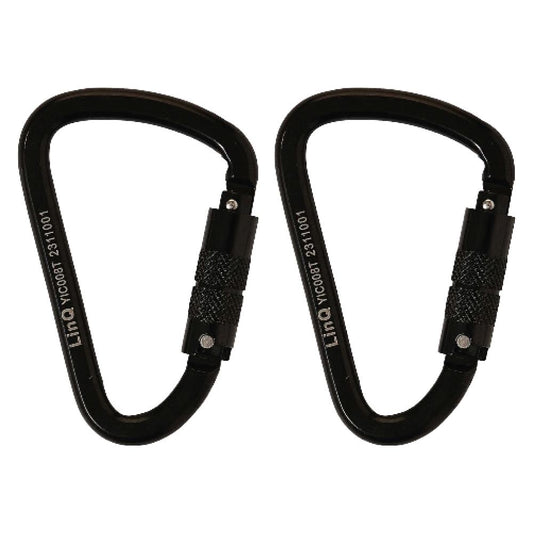 LINQ Height Safety Elite Single Leg Elasticated Lanyard With Hardware KT X2