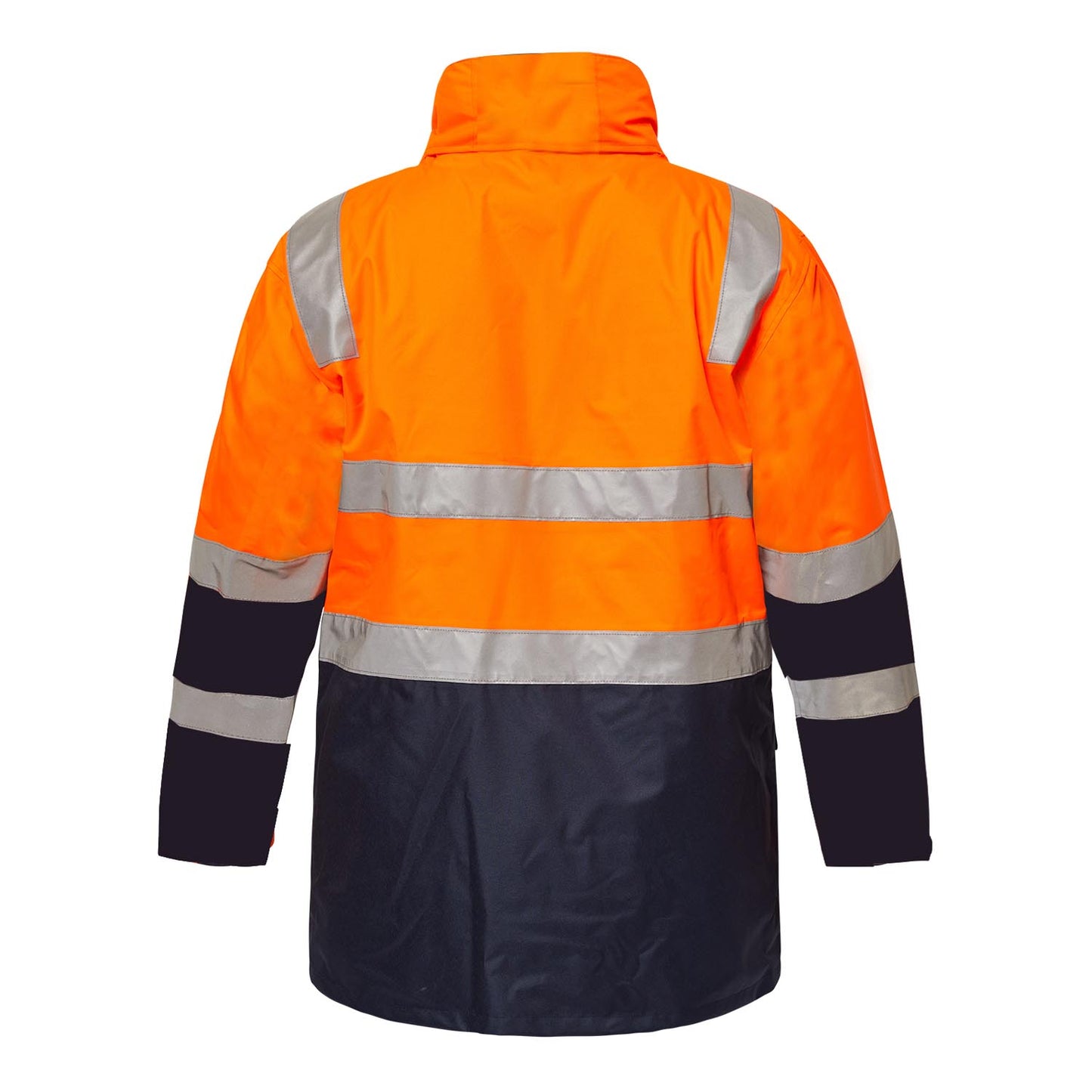 Workcraft WW9024 Hi Vis Reflective Jacket in Orange/Navy