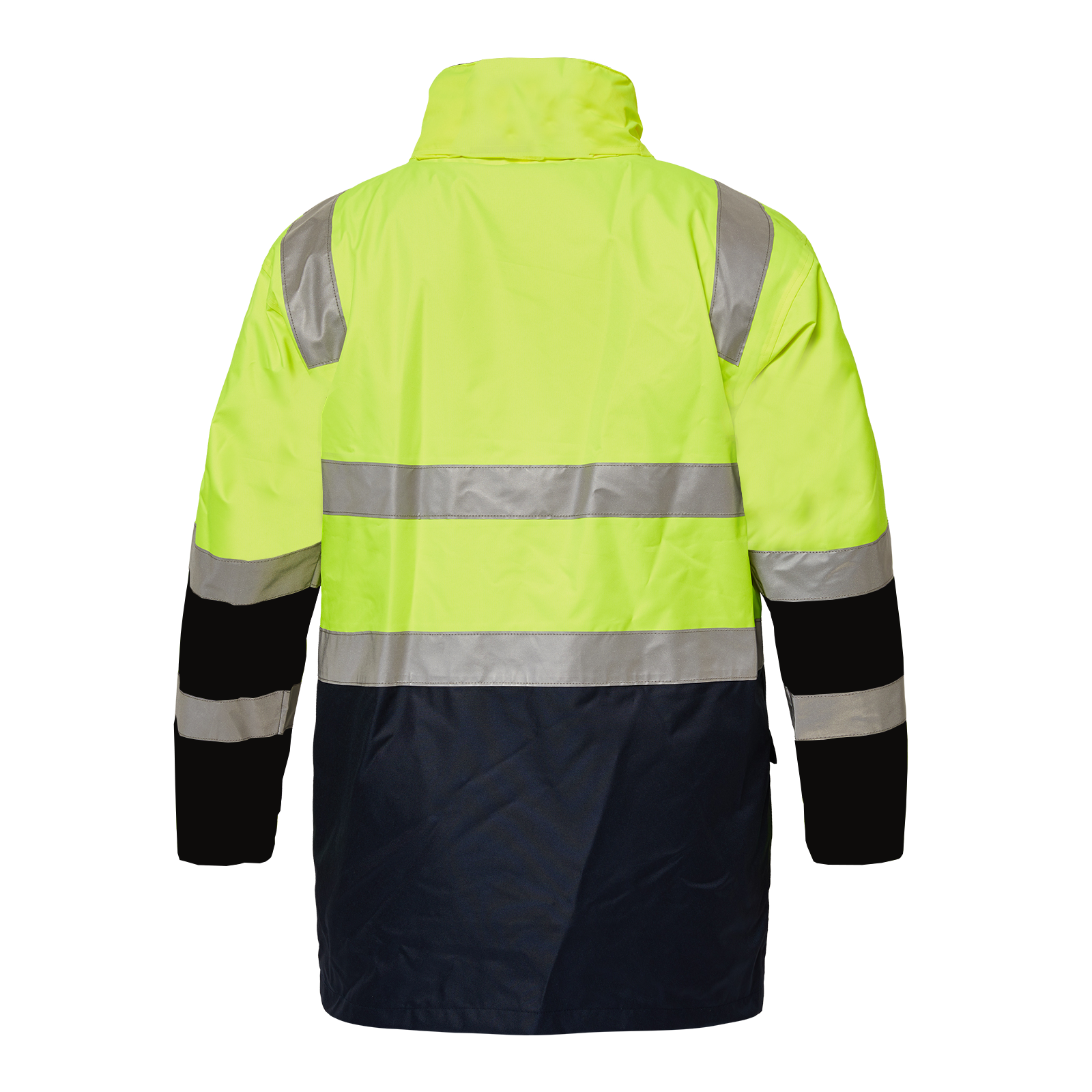 Workcraft WW9022 Hi Vis 4 In 1 Reflective Jacket in Yellow/Navy