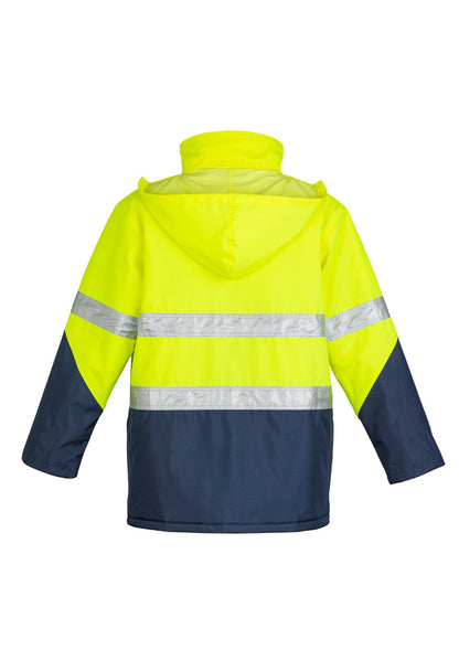 Syzmik Men's Hi Vis Storm Jacket - Yellow/Navy