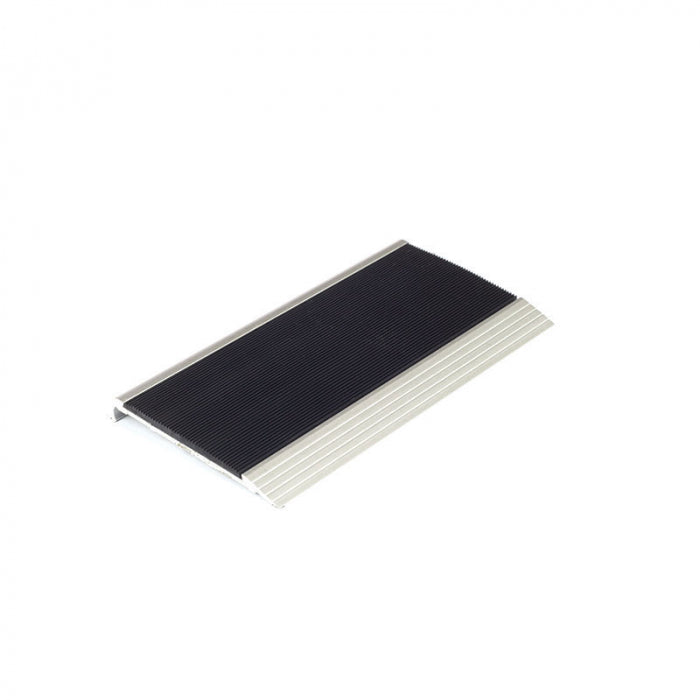 Stair Nosing 75 x 10 x 3620mm Natural Anodised with PVC Insert