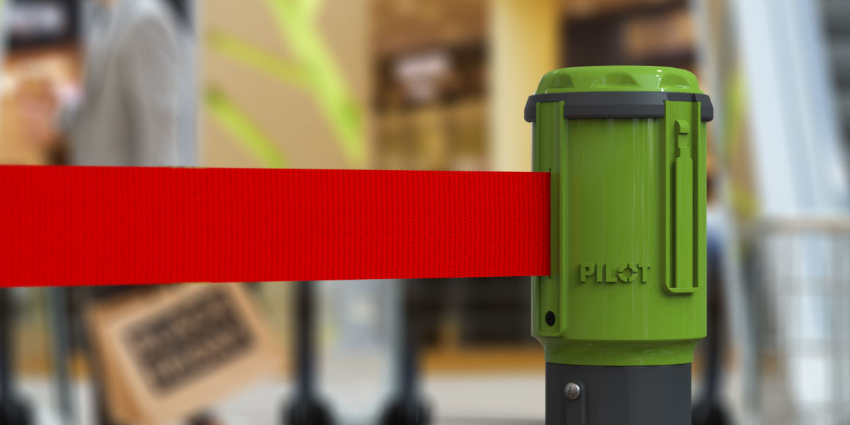 Pilot 5m Belt Barrier - Red/White