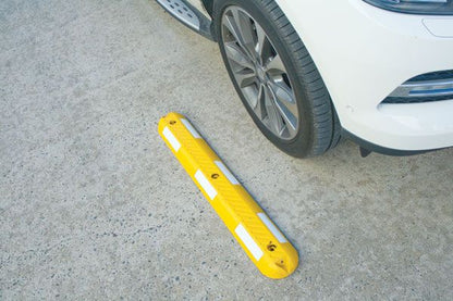 Parking Separator 1m - Recycled Rubber - Yellow