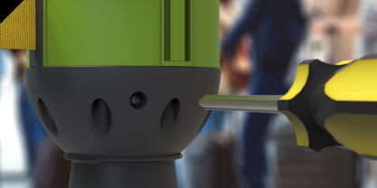 Pilot 10m Belt Barrier - Black/Yellow