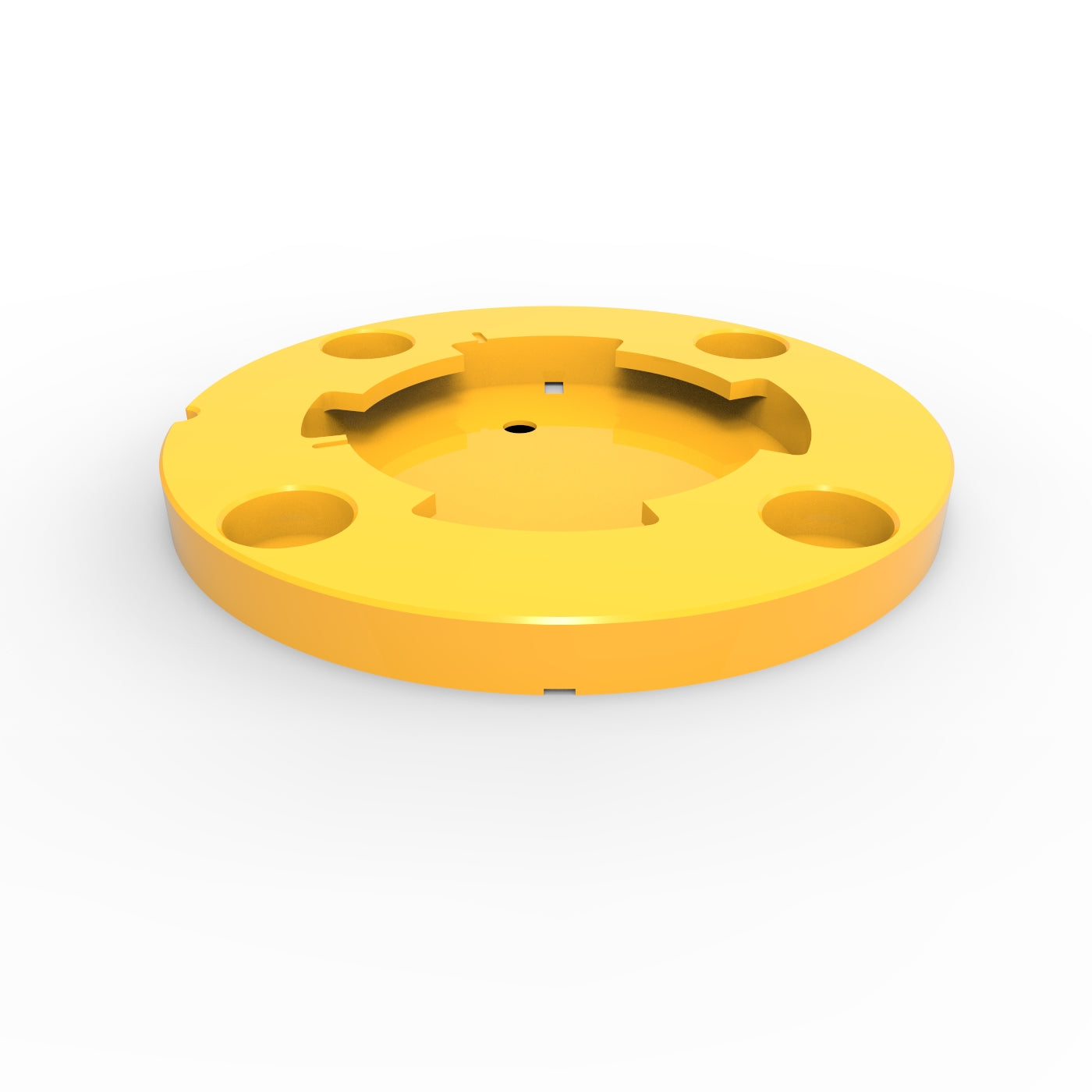 Cam-lok/Tee-lok Receiver Shoe - Zinc Plated and Powder Coated Yellow